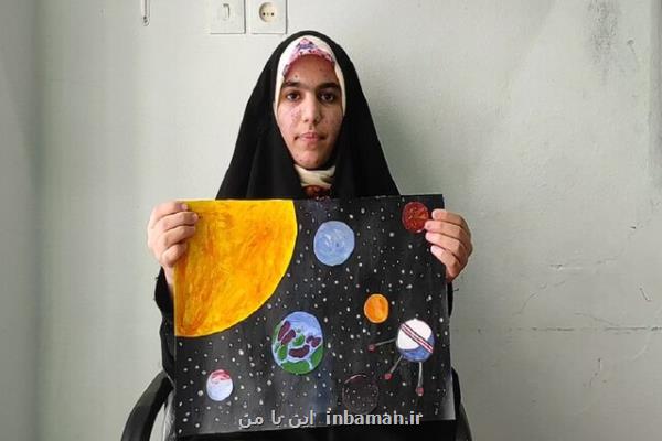 نقاشی نوجوان ایرانی در مورد اکتشافات تلسکوپ فضایی جیمز وب