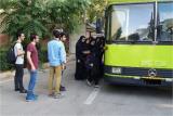 نظارت دانشجویان بر وسایل ایاب و ذهاب دانشگاه علوم پزشكی شهیدبهشتی
