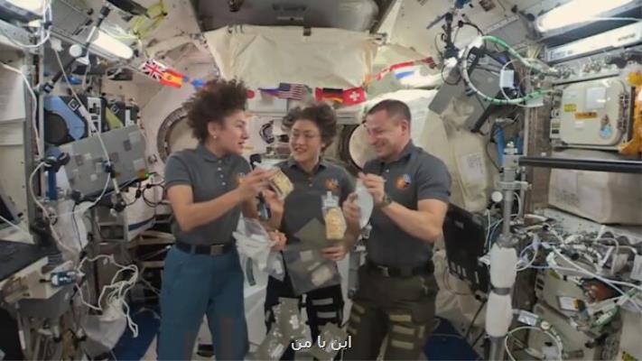 غذای متفاوت فضانوردان ایستگاه فضایی بین المللی برای روز شكرگزاری